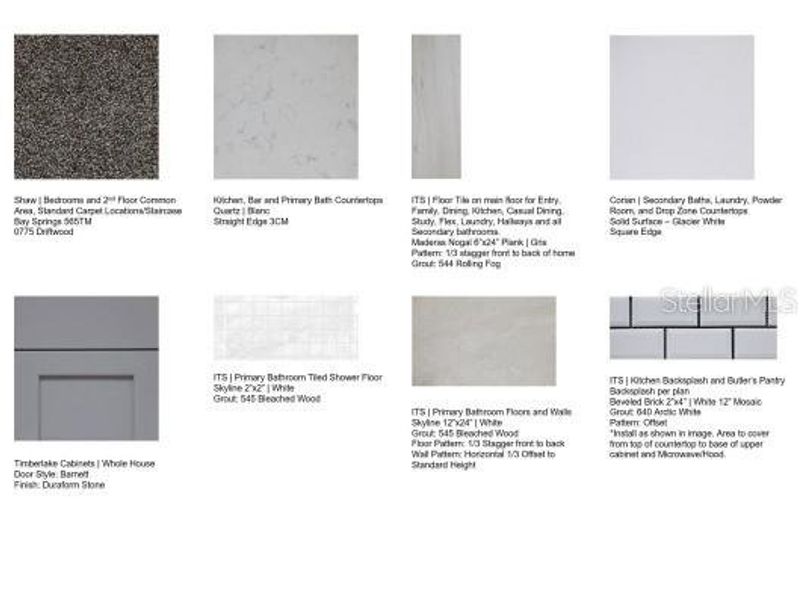 Sample of building materials used in homes in Palms at Coasterra, Palmetto (Image 18).