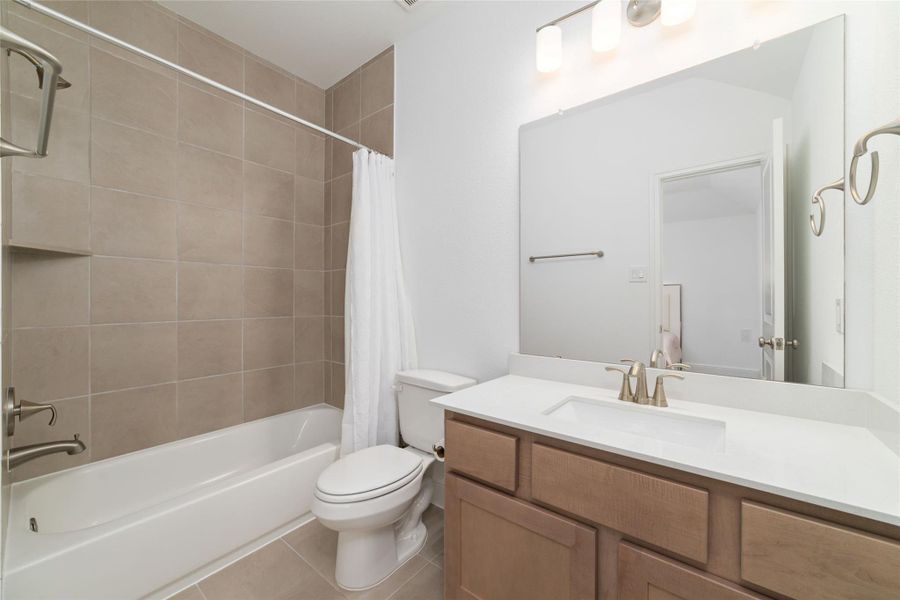 Furnished interior view inside a new home in Pomona 70' - Section 27, Manvel (Image 33).