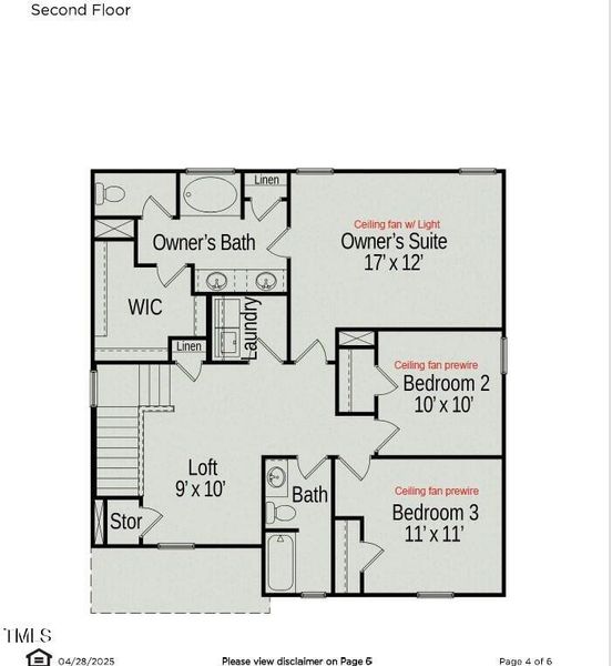 Floorplan Second Floor