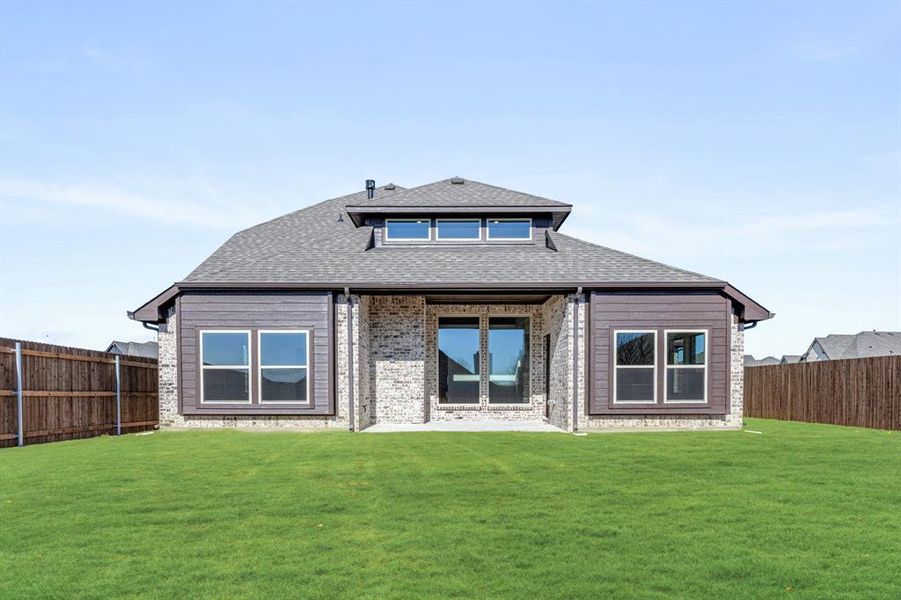 Exterior details and patio area of a home in Parks at Panchasarp Farms, Burleson (Image 28). Exterior details and patio area of a home in Parks at Panchasarp Farms, Burleson (Image 28).