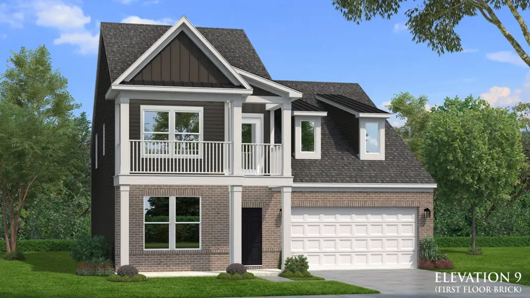 Representative exterior photo of a completed home built from the Lassiter by DRB Homes in Station Pointe Phase 2, Angier, NC (Image 49).