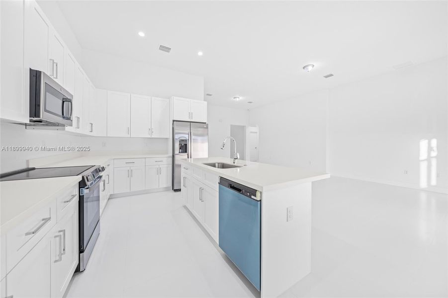 Furnished interior view inside a new home in , Homestead (Image 8). Furnished interior view inside a new home in , Homestead (Image 8).