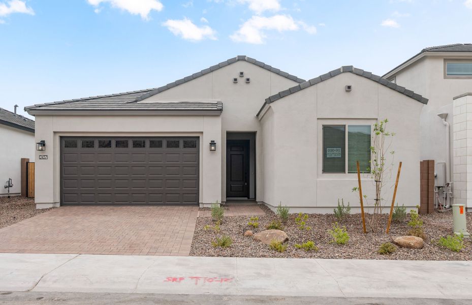 Front exterior of a new home in Upper Canyon, Phoenix, AZ, highlighting curb appeal (Image 25). Front exterior of a new home in Upper Canyon, Phoenix, AZ, highlighting curb appeal (Image 25).