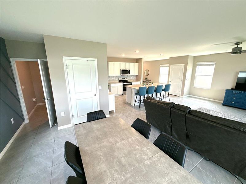 Dining Room with Half Bath