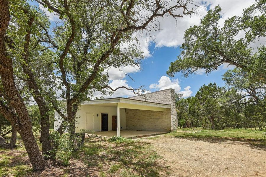 Attached carport can easily be converted to additional living space or garage.