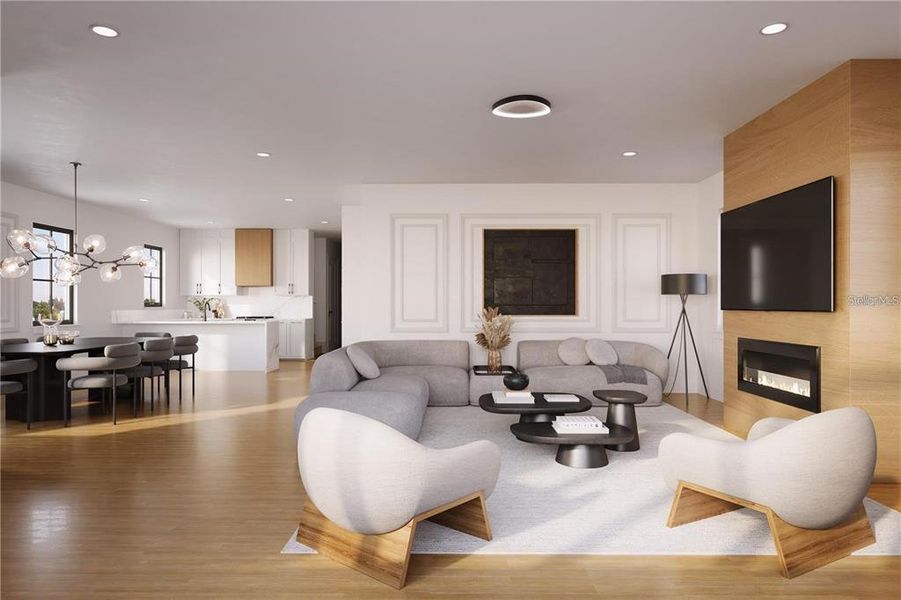 Furnished interior view inside a new home in Lakeview Village Estates, Winter Garden (Image 5). Furnished interior view inside a new home in Lakeview Village Estates, Winter Garden (Image 5).
