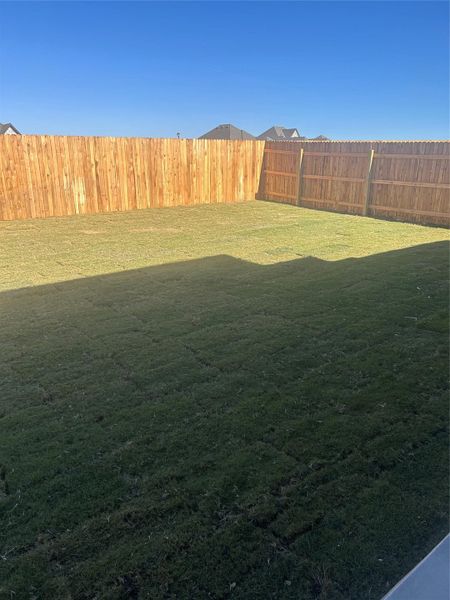 Private Backyard of Home Private Backyard of Home