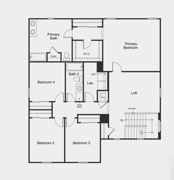 2D floor plan layout for the Plan 2766 by KB Home in Cedar Crossings II, Haines City, FL (Image 8). 2D floor plan layout for the Plan 2766 by KB Home in Cedar Crossings II, Haines City, FL (Image 8).