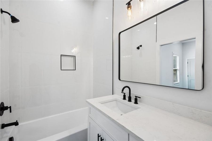 Furnished interior view inside a new home in , Atlanta (Image 12).