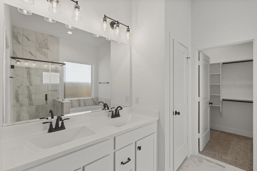Representative furnished interior of a home built from the Greenville by Chesmar Homes in Wood Leaf Reserve, Tomball (Image 10).