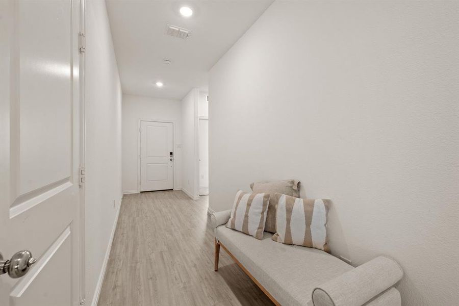 Furnished interior view inside a new home in Hurricane Creek: Classic 60s, Anna (Image 11). Furnished interior view inside a new home in Hurricane Creek: Classic 60s, Anna (Image 11).