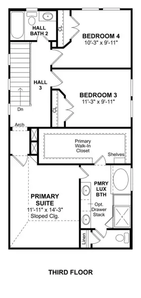 The Jefferson II floor plan by K. Hovnanian Homes. 3rd Floor shown. *Prices, plans, dimensions, features, specifications, materials, and availability of homes or communities are subject to change without notice or obligation. The Jefferson II floor plan by K. Hovnanian Homes. 3rd Floor shown. *Prices, plans, dimensions, features, specifications, materials, and availability of homes or communities are subject to change without notice or obligation.