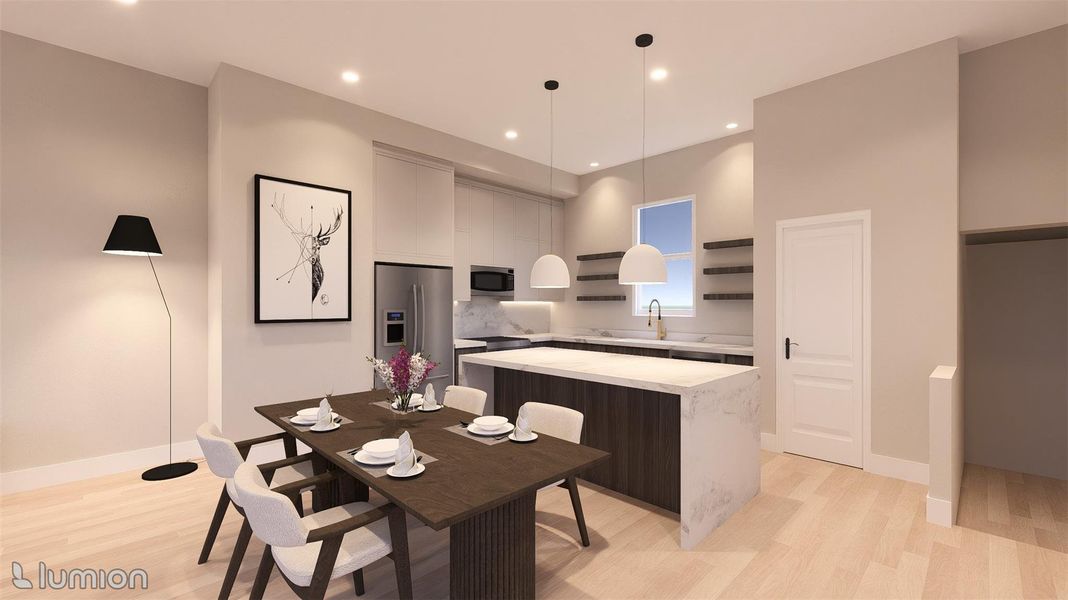 Kitchen with Modern Cabinetry Kitchen with Modern Cabinetry