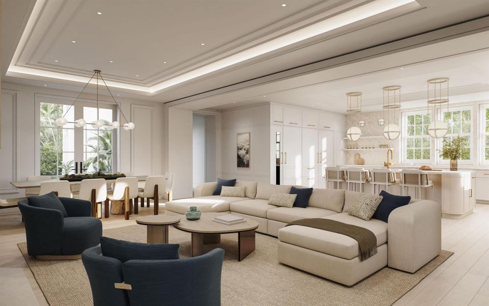 Furnished interior view inside a new home in , Palm Beach (Image 6). Furnished interior view inside a new home in , Palm Beach (Image 6).