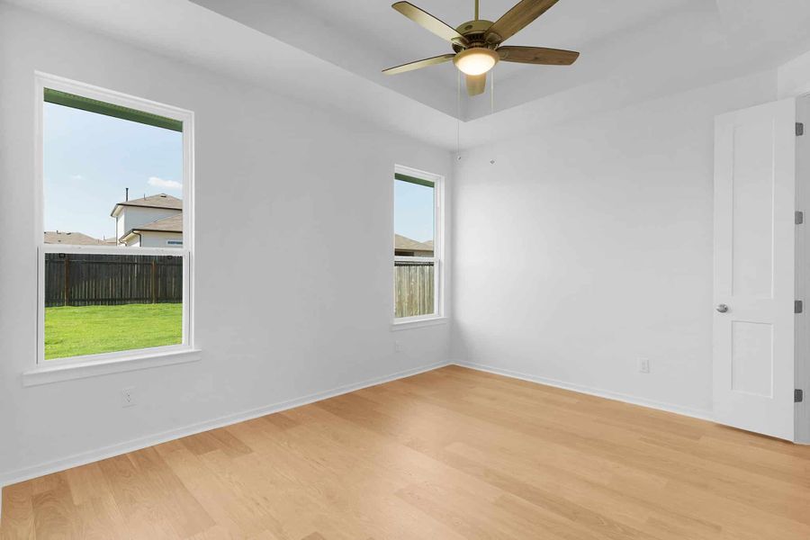 Representative unfurnished interior of a home built from the Aventura by Chesmar Homes in Sunterra, Katy (Image 6).