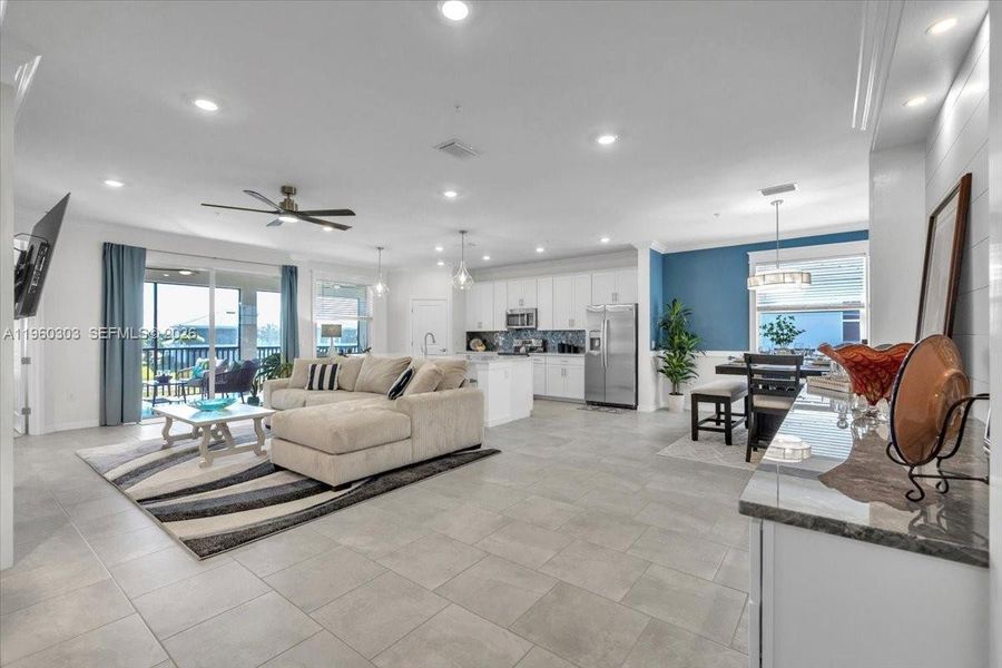 Furnished interior view inside a new home in , Naples (Image 15).