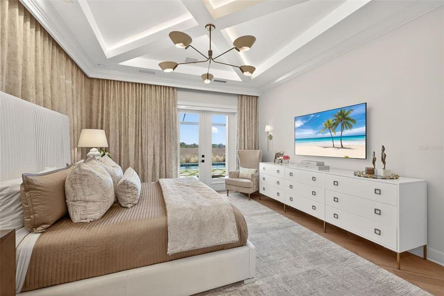Furnished interior view inside a new home in , Sarasota (Image 17).
