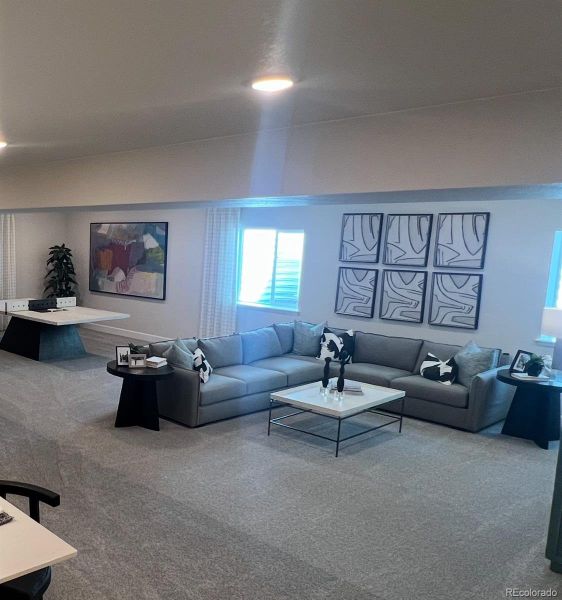 Furnished interior view inside a new home in Vantage, Berthoud (Image 13). Furnished interior view inside a new home in Vantage, Berthoud (Image 13).