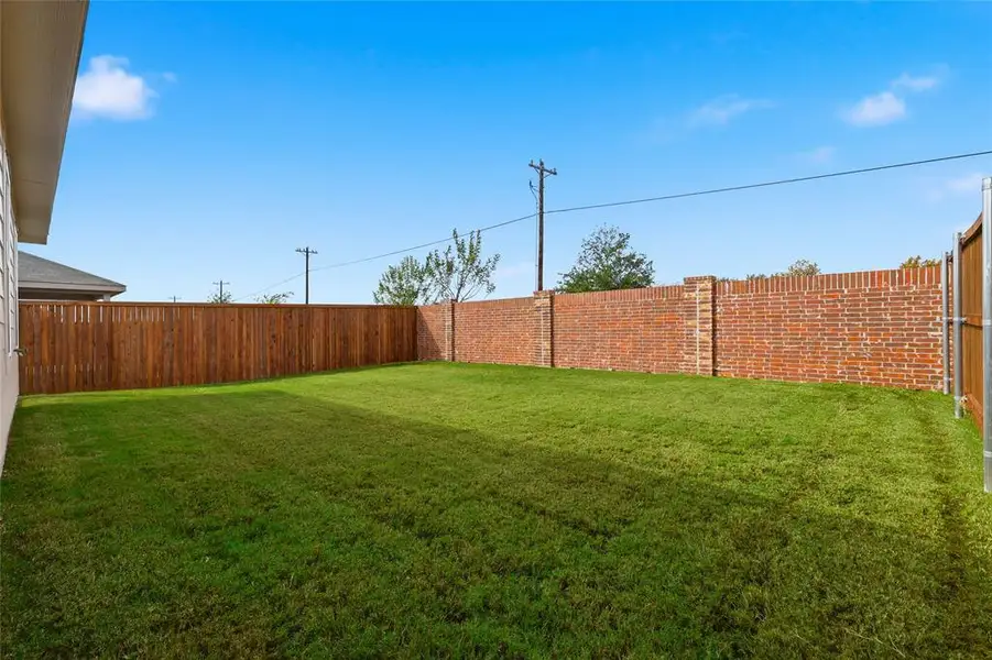 View of fenced backyard View of fenced backyard