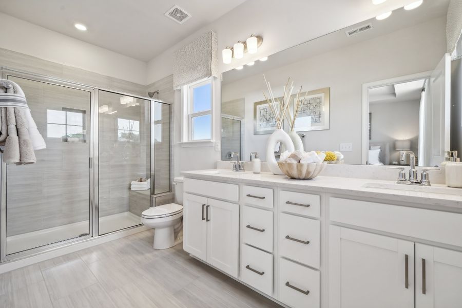 Furnished interior view inside a new home in Senata at Research Park, Charlotte (Image 10).