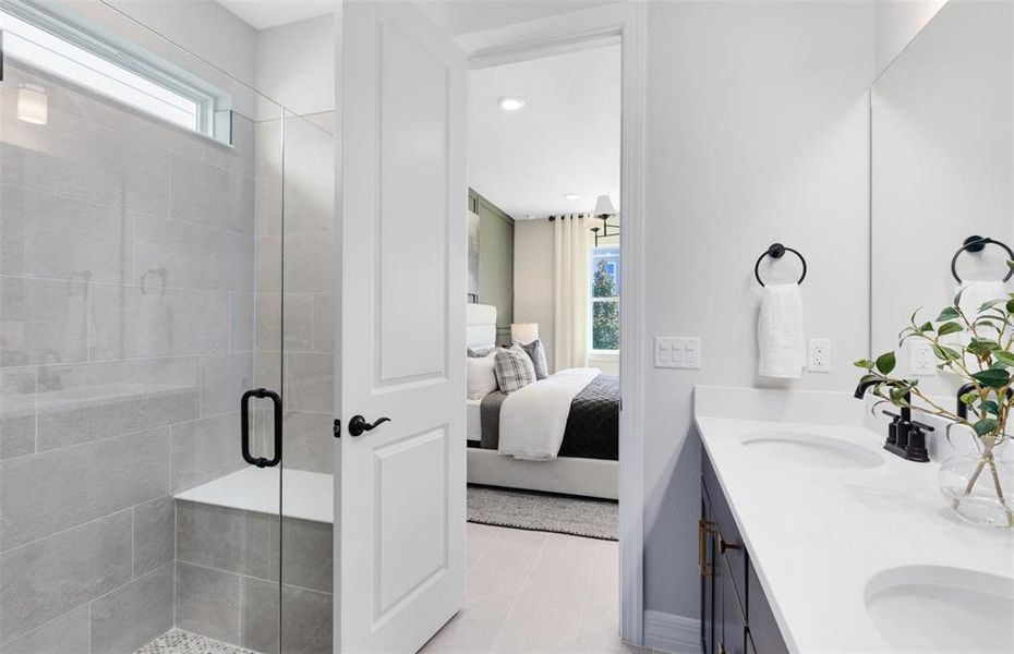 Furnished interior view inside a new home in Parkside Trails, Clermont (Image 14). Furnished interior view inside a new home in Parkside Trails, Clermont (Image 14).