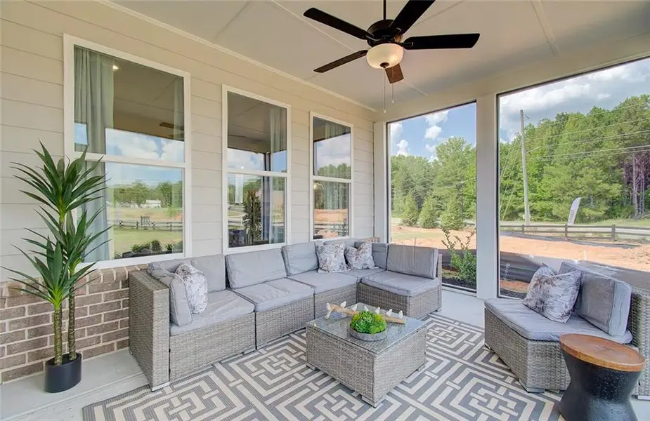 Exterior details and patio area of a home in Crofton Place Enclave, Snellville (Image 3).