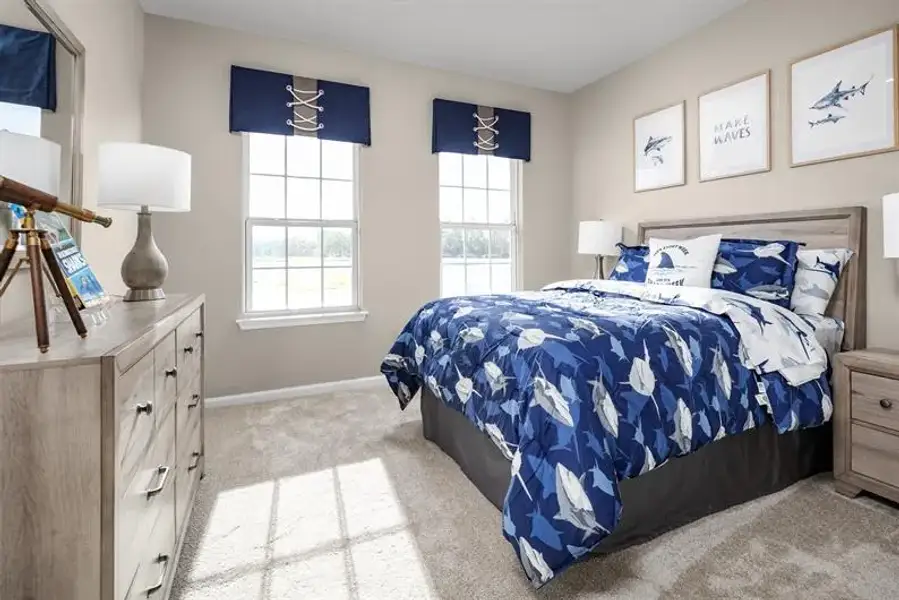 Representative furnished interior of a home built from the Baymont by Ryan Homes in Seminole Palms, Palm Coast (Image 14).