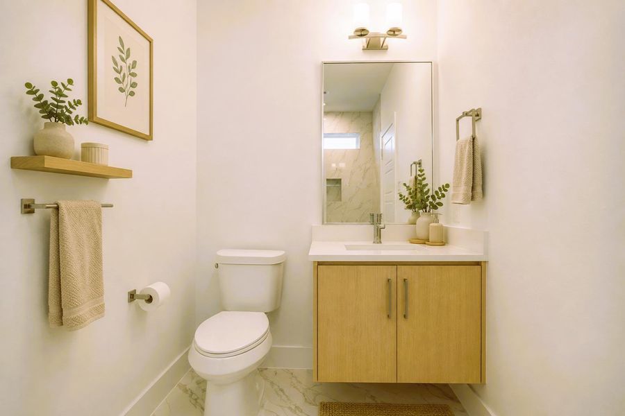 Furnished interior view inside a new home in , Houston (Image 8).
