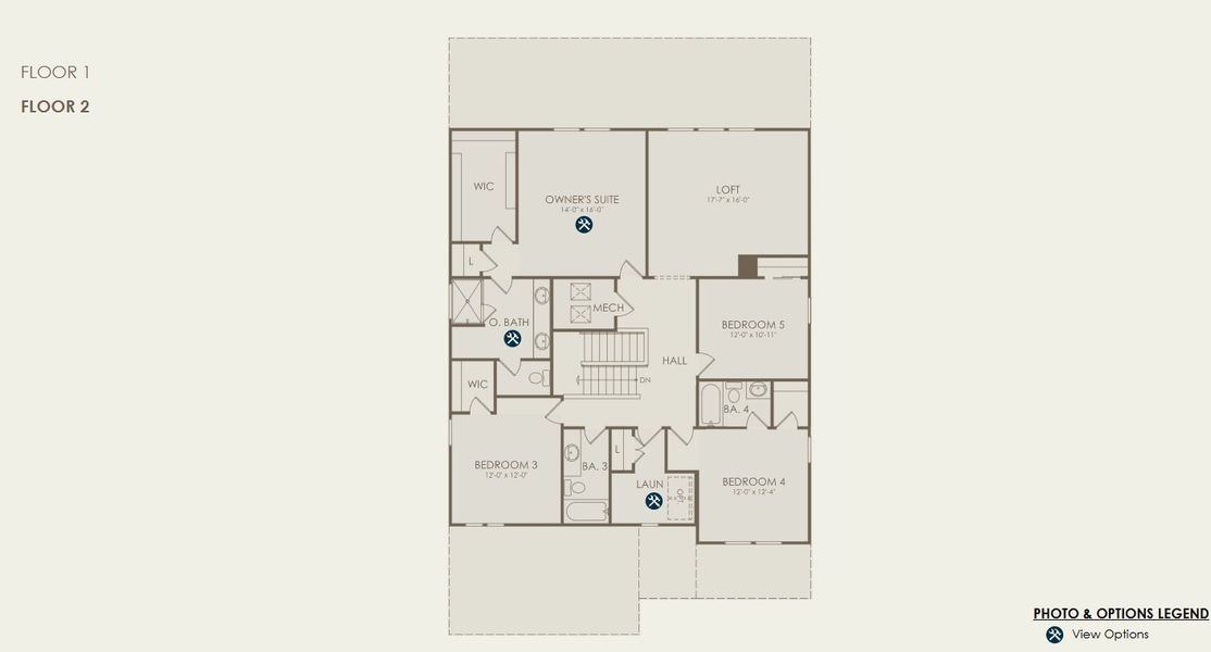 2D floor plan layout for the Yorkshire 3-Car by Pulte Homes in Riversong, Parrish, FL (Image 4). 2D floor plan layout for the Yorkshire 3-Car by Pulte Homes in Riversong, Parrish, FL (Image 4).