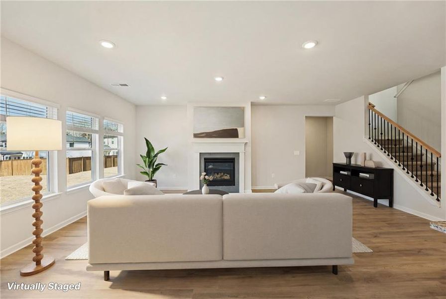 Furnished interior view inside a new home in Westmont Preserve, Powder Springs (Image 7).