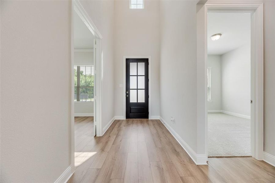 Spacious, unfurnished interior of a new home in Villages of Hurricane Creek, Anna (Image 22). Spacious, unfurnished interior of a new home in Villages of Hurricane Creek, Anna (Image 22).