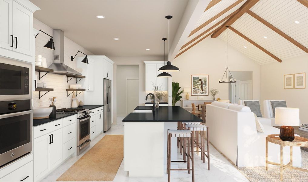 Stylish kitchen (*Artist rendering used for illustration purposes only.)