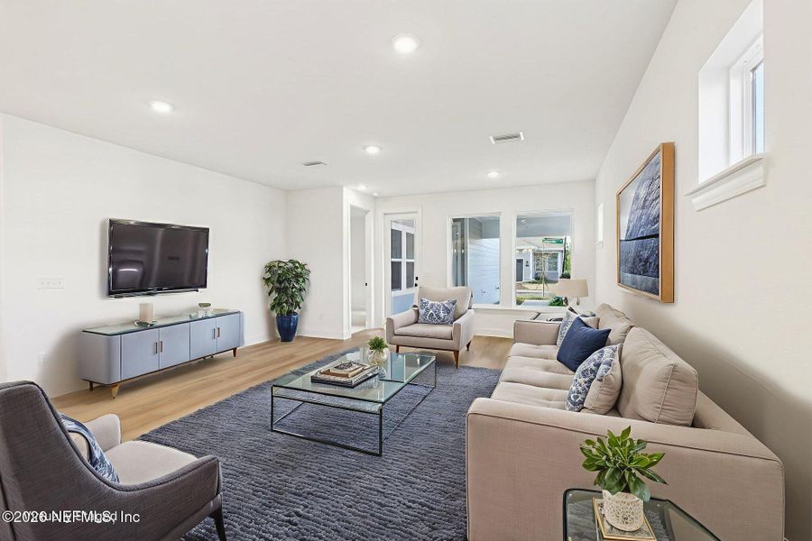 Furnished interior view inside a new home in Brookside at Shearwater, St. Augustine (Image 8).