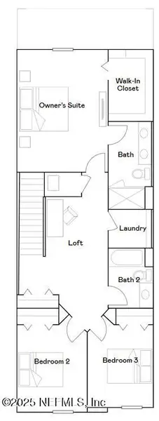 2D floor plan layout of this home in , St. Augustine, FL (Image 3).