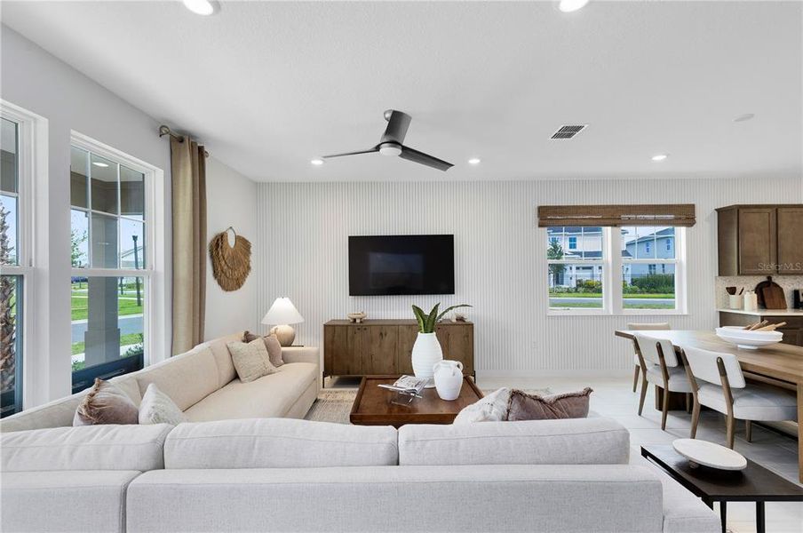Furnished interior view inside a new home in EverBe, Orlando (Image 12).