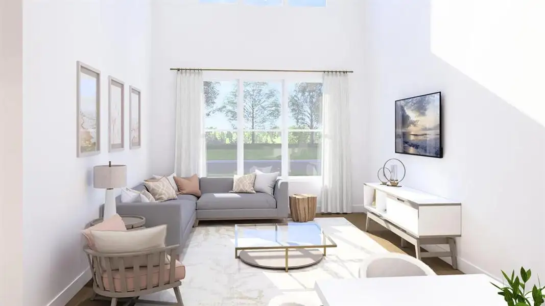 Furnished interior view inside a new home in Ridgeline Towns, McKinney (Image 8). Furnished interior view inside a new home in Ridgeline Towns, McKinney (Image 8).