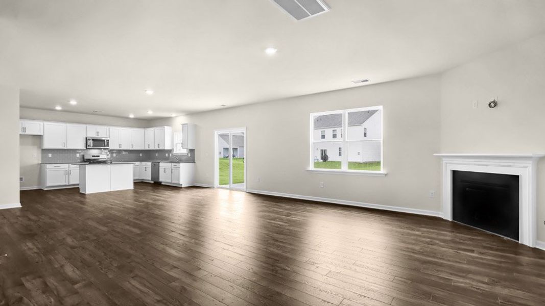 Representative unfurnished interior of a home built from the COLUMBIA by D.R. Horton in Galvins Ridge, Sanford (Image 11).
