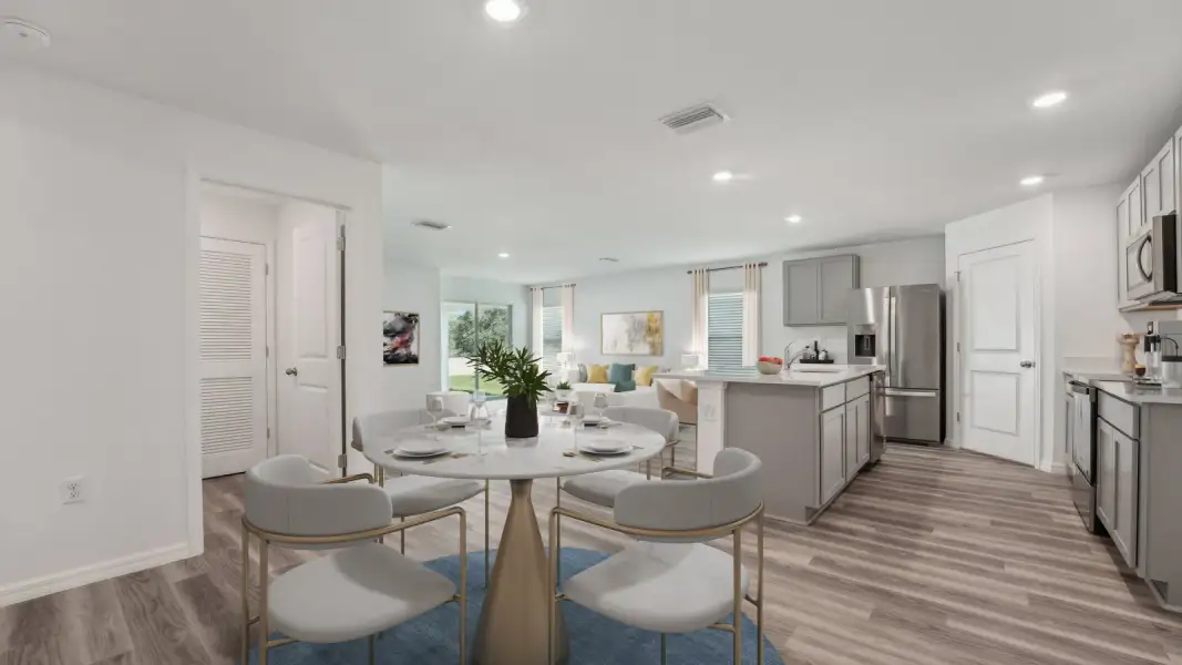 Furnished interior view inside a new home in Abbott Park, Zephyrhills (Image 9).