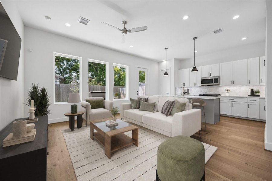 Furnished interior view inside a new home in , Houston (Image 27).