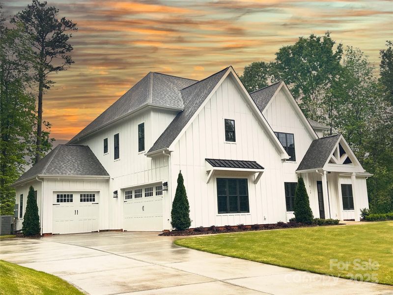 Front exterior of a new home in , Sherrills Ford, NC, highlighting curb appeal (Image 28). Front exterior of a new home in , Sherrills Ford, NC, highlighting curb appeal (Image 28).