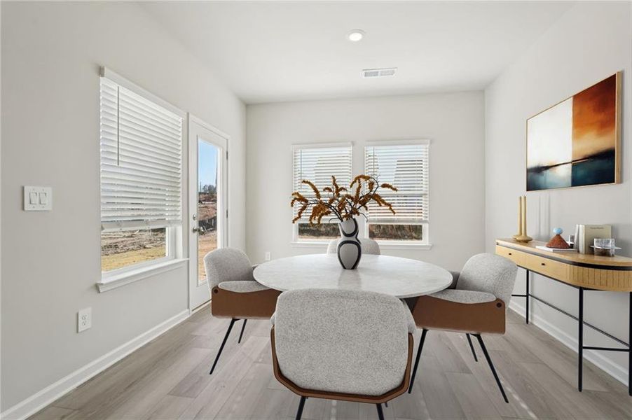 Furnished interior view inside a new home in Hawthorne Station, College Park (Image 17).