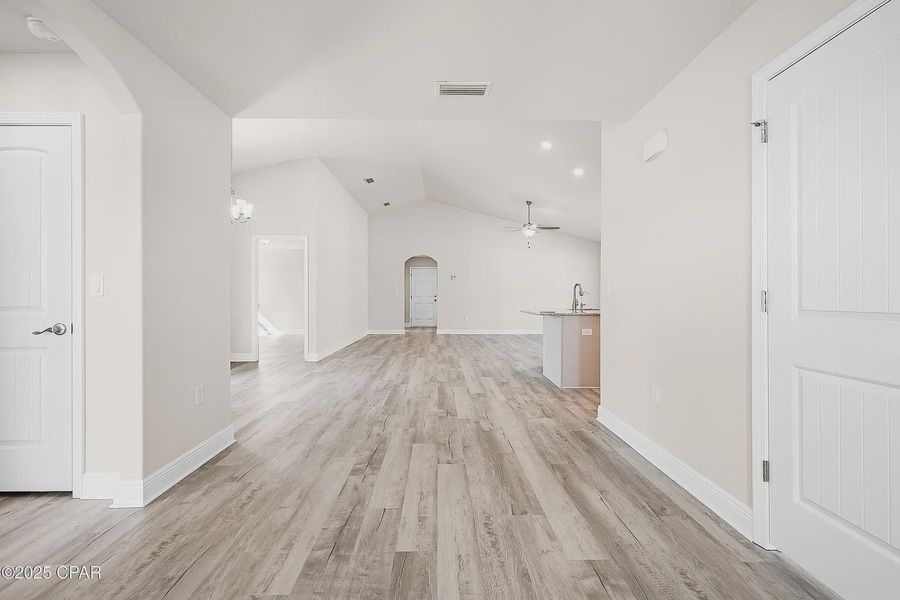 Representative unfurnished interior of a home built from the 2101 by Adams Homes in Alden Springs, Defuniak Springs (Image 9). Representative unfurnished interior of a home built from the 2101 by Adams Homes in Alden Springs, Defuniak Springs (Image 9).