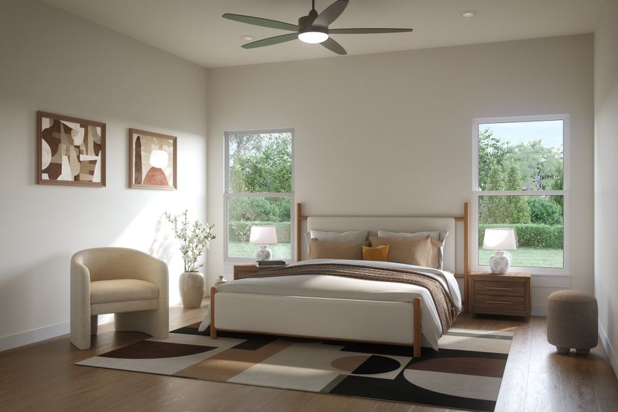 Easton | DSLD Homes | Floorplan | Primary Bedroom Rendering