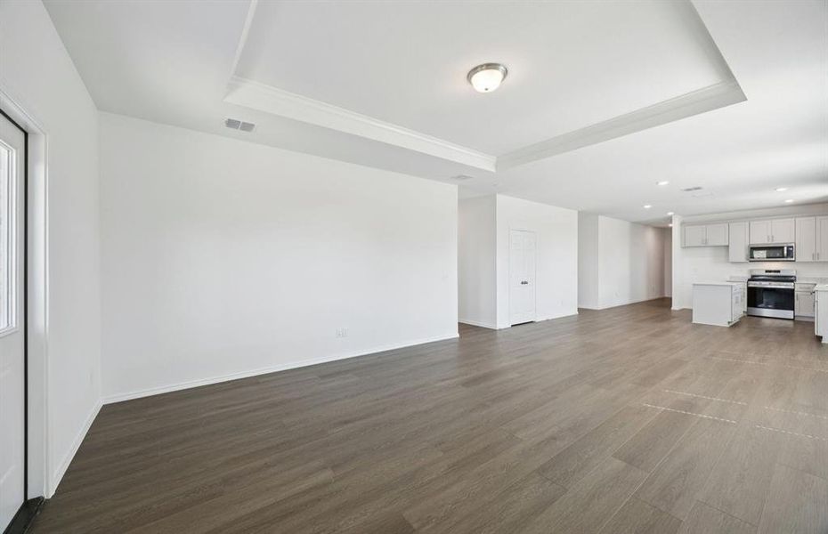 Gathering room with view of main living areas Gathering room with view of main living areas