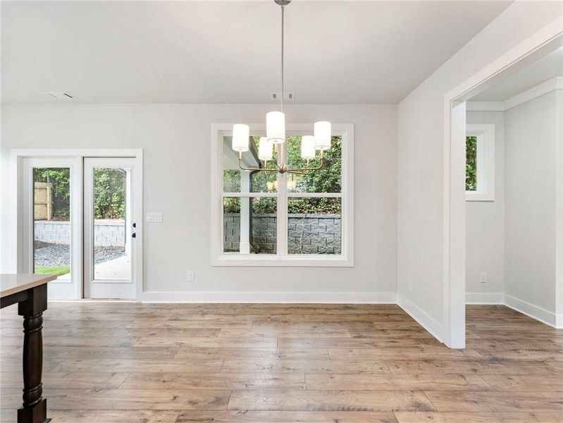 Furnished interior view inside a new home in , Buford (Image 3). Furnished interior view inside a new home in , Buford (Image 3).