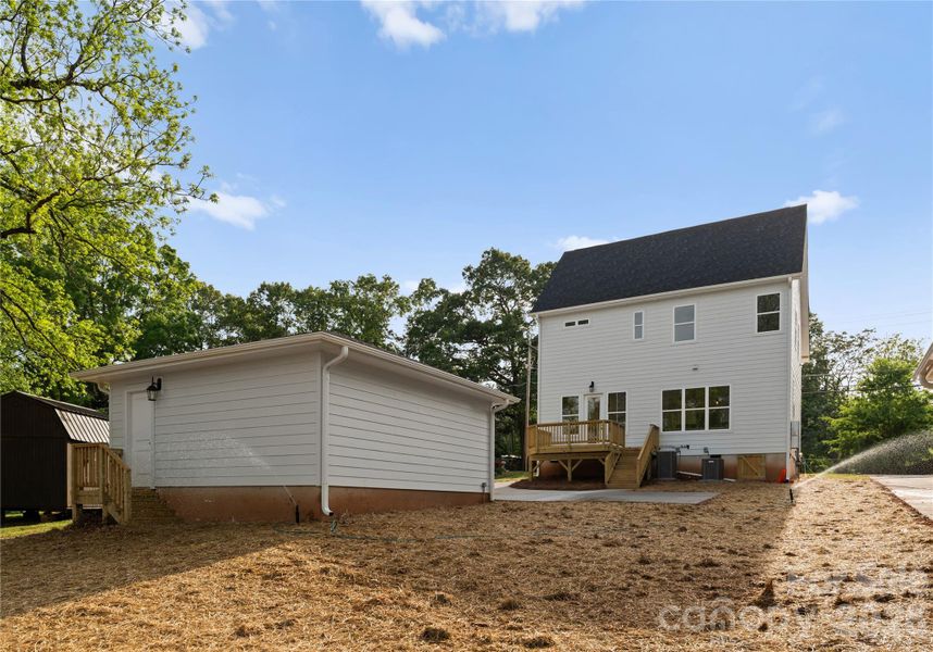 Exterior details and patio area of a home in , Belmont (Image 29).