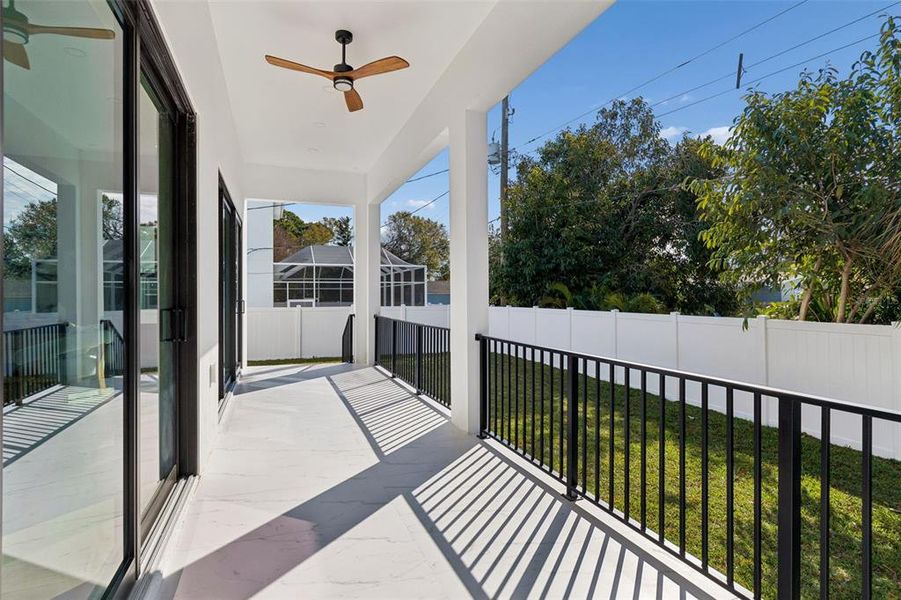 Exterior details and patio area of a home in , Tampa (Image 30).