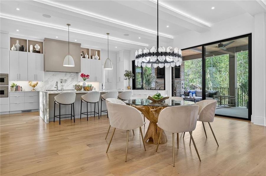 Furnished interior view inside a new home in , Atlanta (Image 36).