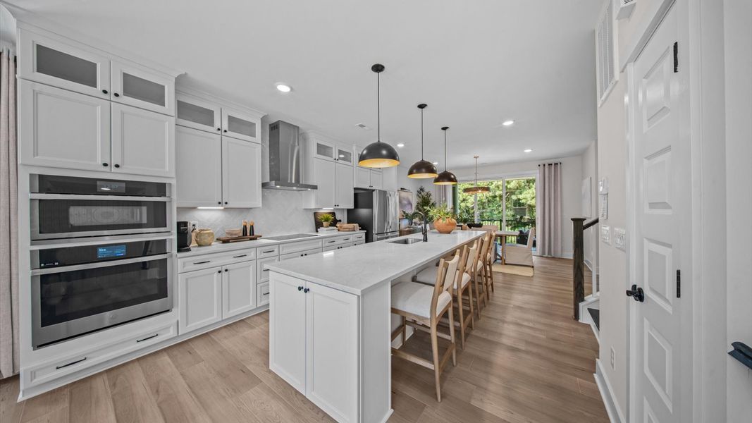 Representative furnished interior of a home built from the Harlow by DRB Homes in Bayberry, Raleigh (Image 22).