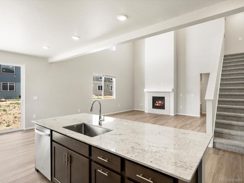 Furnished interior view inside a new home in Poudre Heights: The Alpine Collection, Windsor (Image 15).